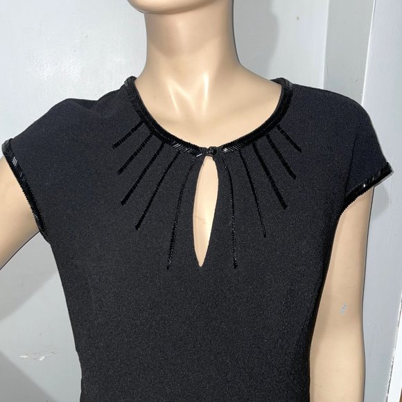 Tory Burch Sheath Beaded Collar with Pockets - Picture 6 of 16